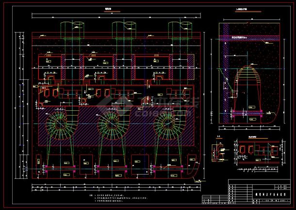 某水电厂房施工设计cad建筑图纸-图一