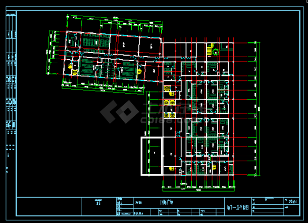 某国际广场建筑cad设计平面施工图-图二