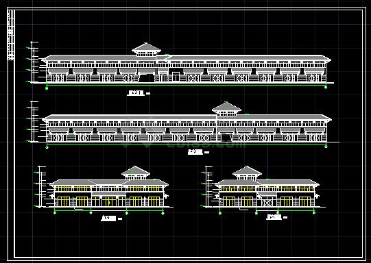 某中源商贸城建筑全套设计CAD详情图-图二