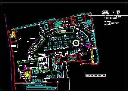 某中关村餐厅建筑设计CAD详情图-图二