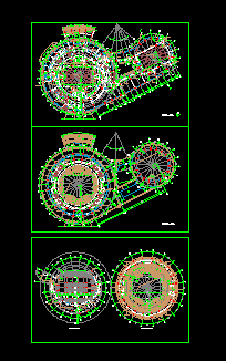 体育广场建筑施工cad设计方案图纸-图一