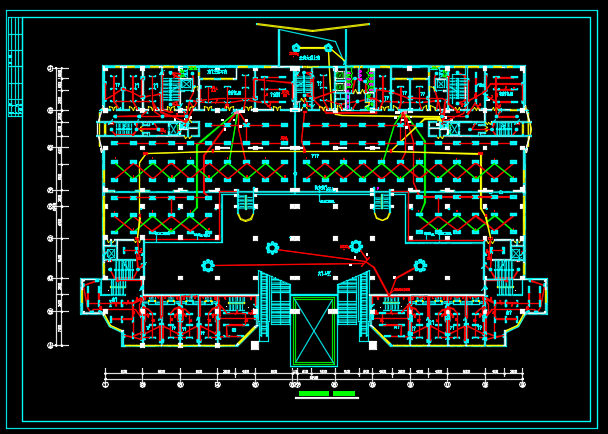 某地区五星级酒店电气设计CAD施工图纸_图1
