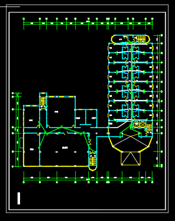 某县城酒店电气设计方案及施工CAD图纸_图1