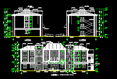 某乡镇卫生院建筑CAD施工设计图-图二