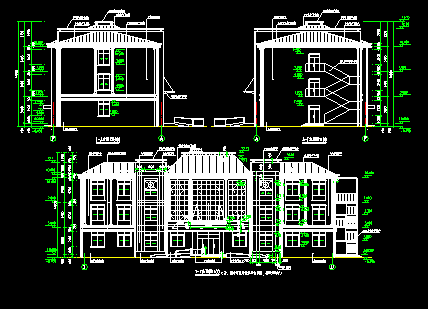 某乡镇卫生院CAD施工建筑设计图-图二