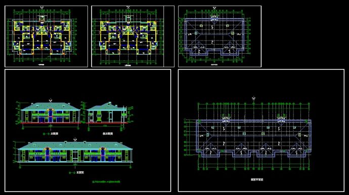 某酒店式公寓楼建筑施工设计方案CAD图纸_图1