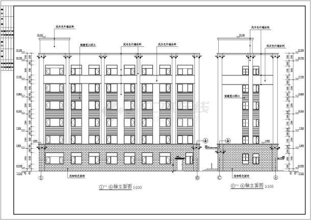 某地6层框架结构办公楼建筑设计方案-图二