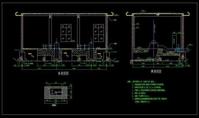小型电站建筑cad平面设计施工图_图1