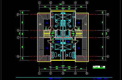 多层高级寓所建筑CAD设计施工平面图-图二
