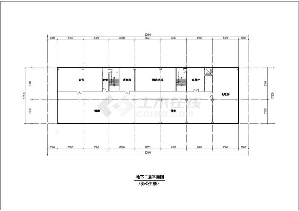 某地二十五层框架剪力墙结构办公楼建筑设计方案图纸-图二