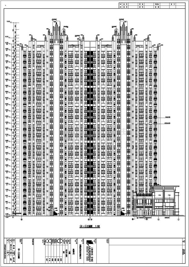 安徽某地28层剪力墙结构高层住宅建筑施工图-图二