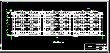 某六层加跃层住宅楼建筑CAD施工设计图-图二