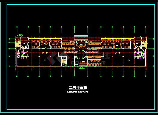 某小区娱乐城建筑cad设计平面施工图-图二