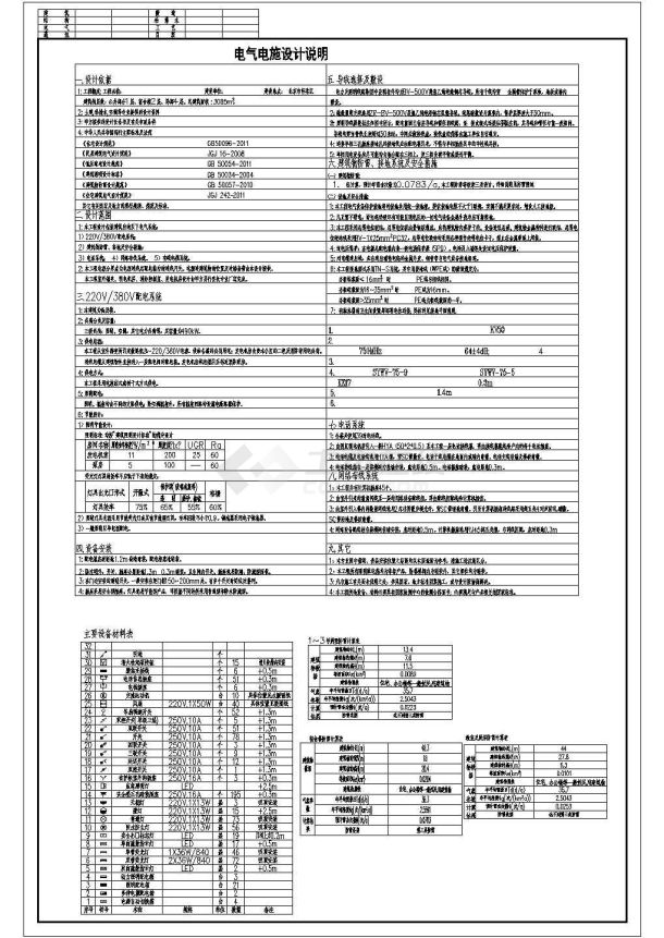 某地三层公共建筑电气设计施工图（含宿舍楼）-图一