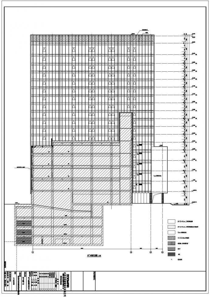 南京某十八层大厦改造工程建筑设计方案图纸_图1