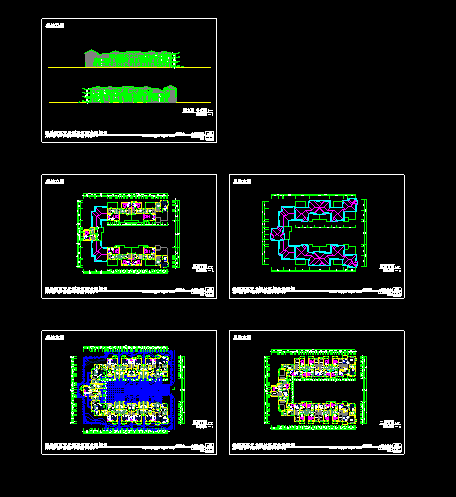 别墅单体方案施工设计CAD建筑图-图二