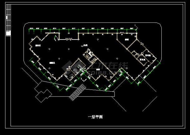 某城镇商业空间综合环境规划设计CAD详图-图二