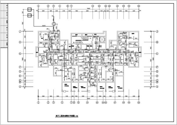 某二十五层高层住宅水暖全套施工图纸-图二