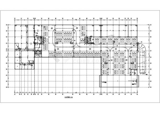 某地区十层框架结构酒店建筑设计方案图纸-图一