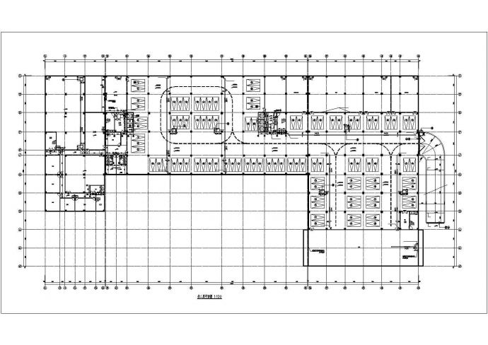 某地区十层框架结构酒店建筑设计方案图纸_图1
