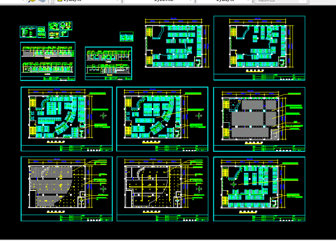 某豪华网吧建筑设方案全套CAD图纸_图1
