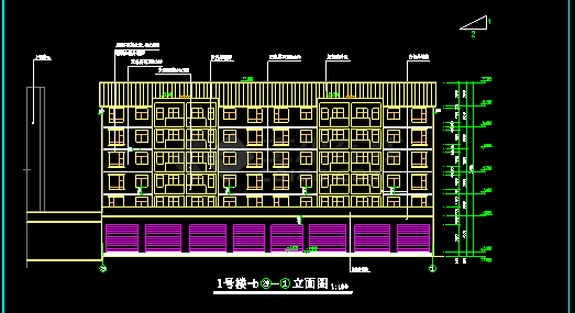 绿色风情高档小区住宅建筑CAD设计施工图-图二