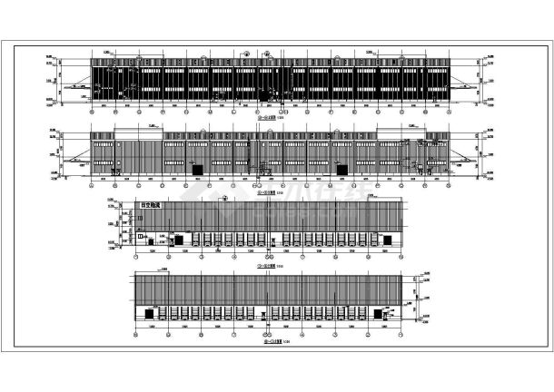 某大型多层物流仓库建筑简易施工图-图二