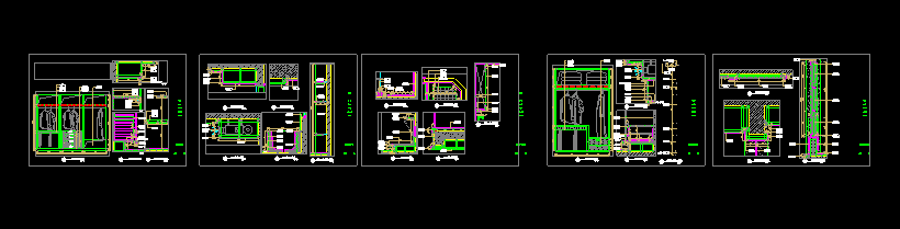 万科某豪宅样板别墅装修设计CAD施工图（含实景）