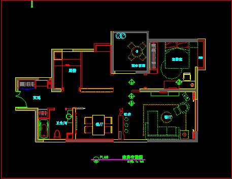 万科新城样板间装修设计CAD施工图带效果图-图二