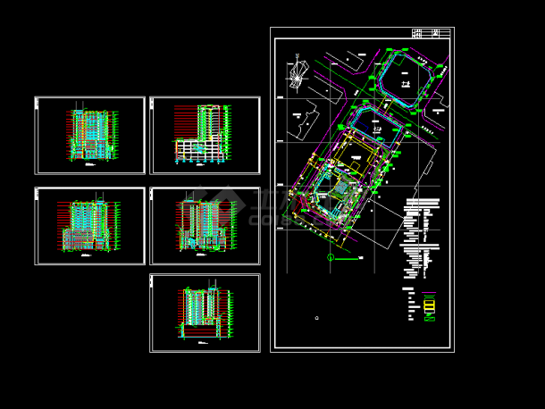 某39084平米商务广场规划设计图-图一