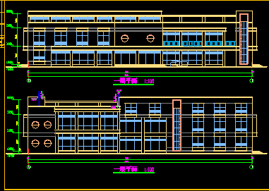 某市高级会所方案建筑CAD设计施工平面图-图二
