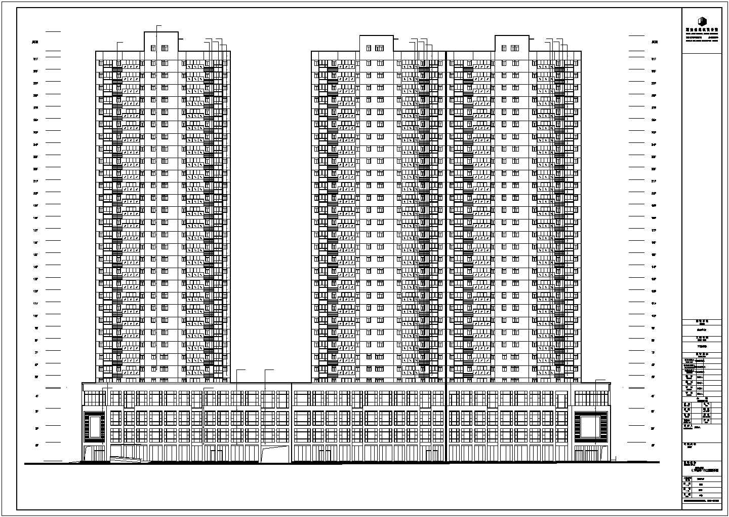 长沙市某31层保障性住房建筑设计施工图
