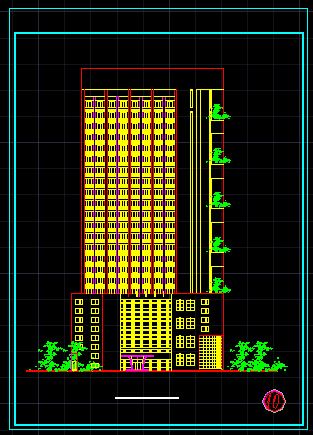 某宾馆方案设计CAD详情施工图纸-图二