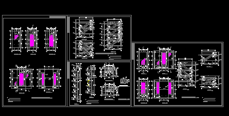 上海三菱自动扶梯施工cad设计方案图纸-图一