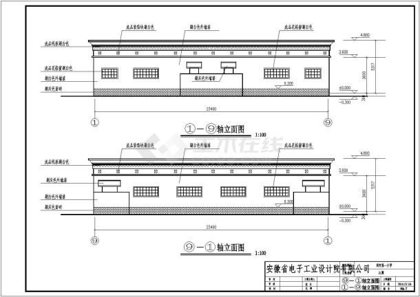 南方某地中小学厕所建筑设计方案图-图一