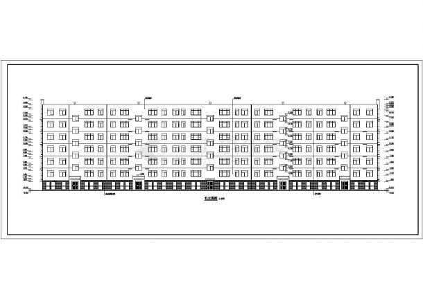 某地区七层砌体结构住宅楼建筑设计施工图-图二
