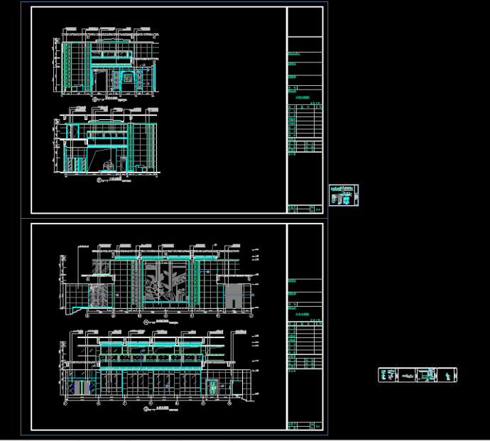 高层酒店大堂立面装修cad设计详图_图1