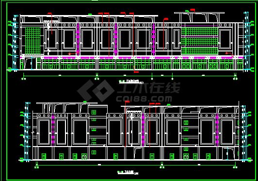 某大型商场建筑施工设计CAD详情图-图二