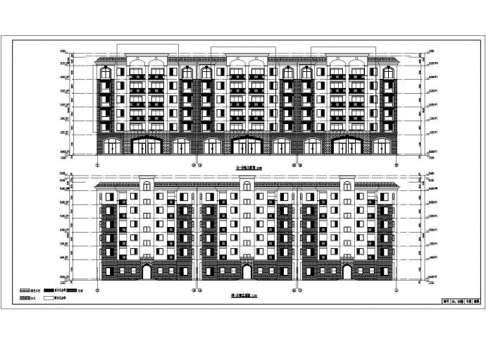 某地区六层框架结构商住楼建筑设计方案图纸_图1