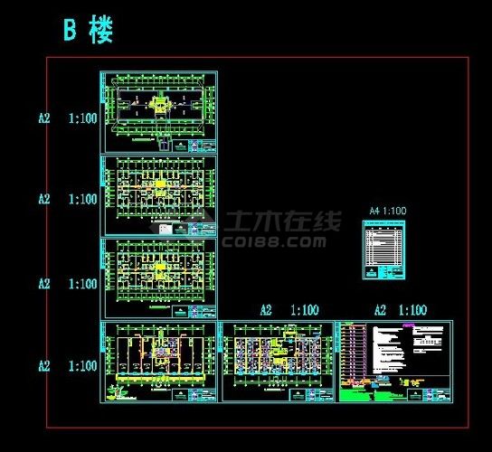 高层住宅楼消防电气图-图一