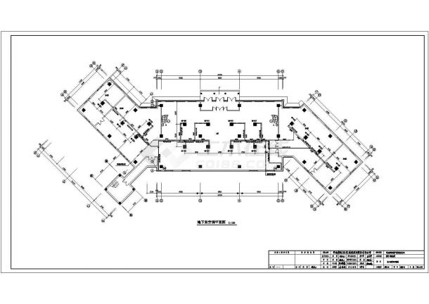 哈尔滨某三层地下室变频多联机空调系统设计图-图二
