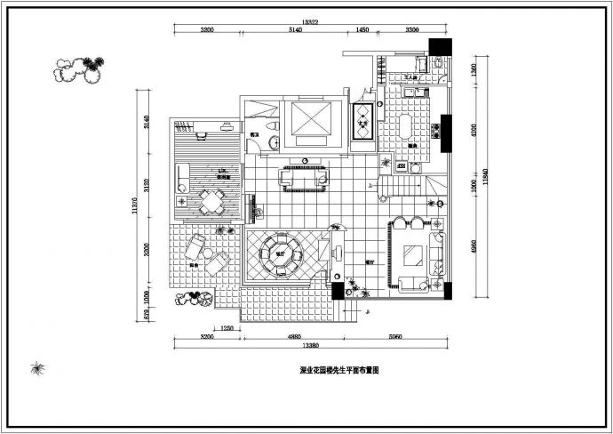 某小区二层单体别墅室内装修建筑设计方案_图1