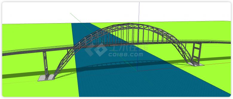 跨海跨河大桥钢结构其它桥su模型-图二