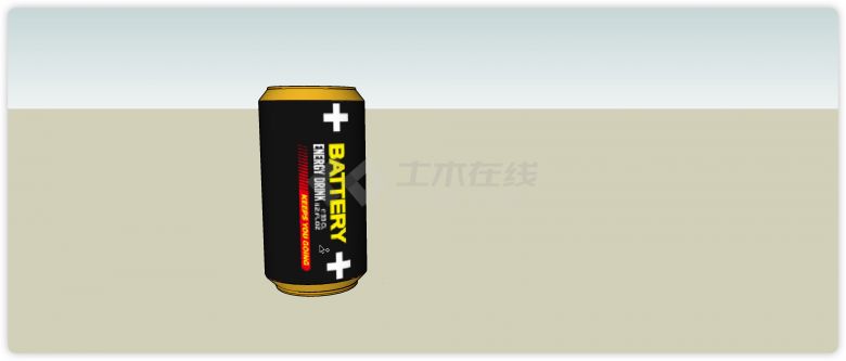 黑色电池可乐饮料红酒系列su模型-图一