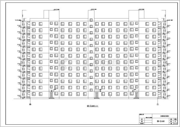 某12层住宅楼建筑设计方案图纸（学生课程）-图一