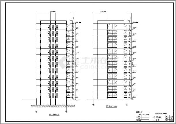 某12层住宅楼建筑设计方案图纸（学生课程）-图二