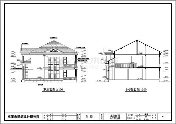 某地区二层私人别墅建筑设计施工图-图二