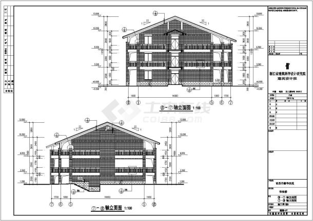 某男科医院多套单体综合楼建筑设计方案图纸-图二