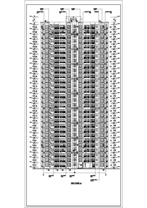 某地区29层剪力墙结构住宅楼建筑设计施工图-图一