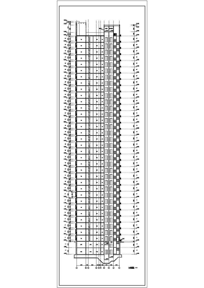 某地区33层塔式住宅楼建筑设计方案_图1